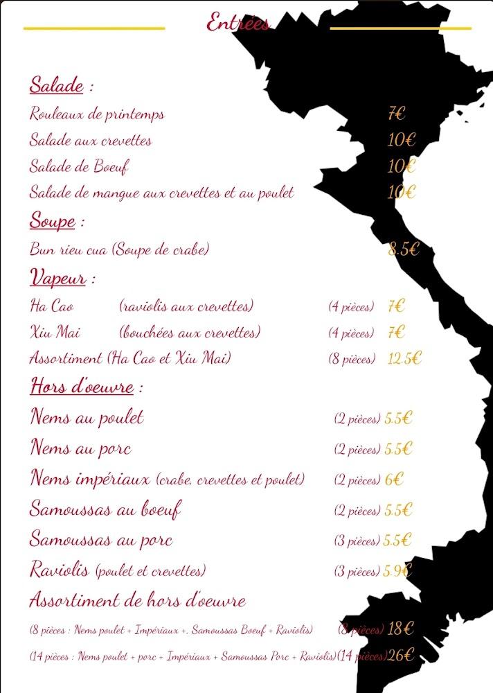 LE CHARMANT VIETNAM - Menu Image 1